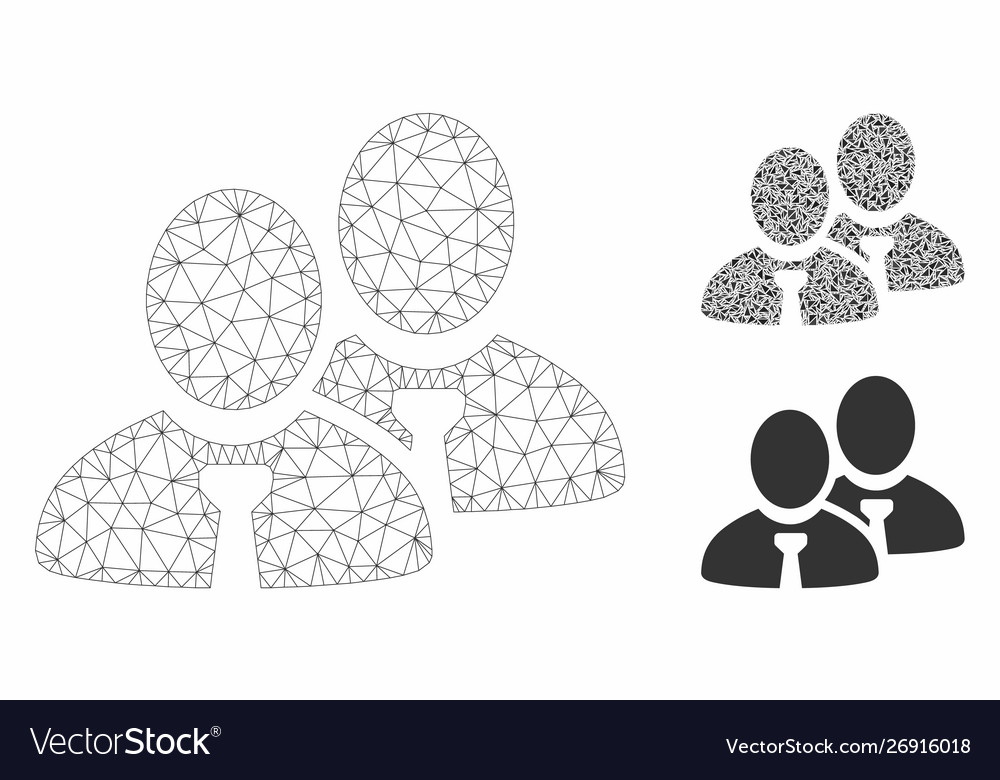 Managers mesh wire frame model and triangle Vector Image Managers mesh wire frame model and triangle