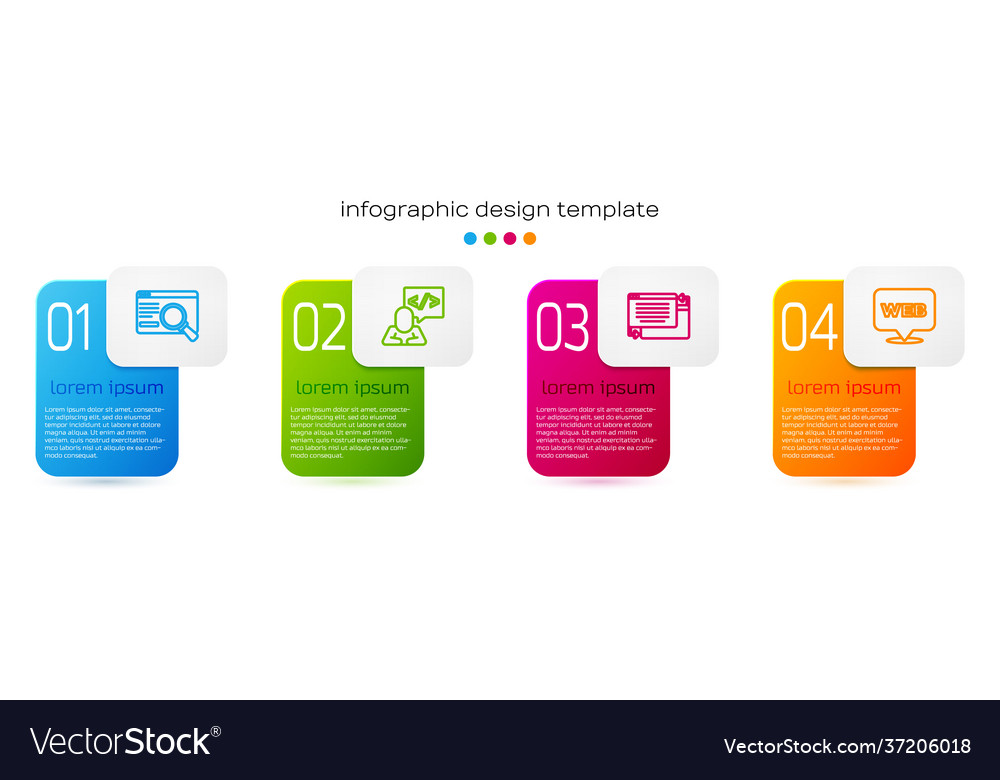 Set line ui or ux design front end development vector image Set line ui or ux design front end development