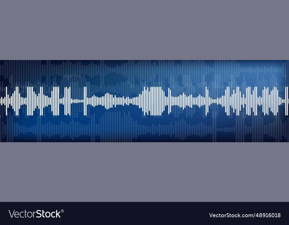 Sound waveform pattern abstract music background vector image Sound waveform pattern abstract music background