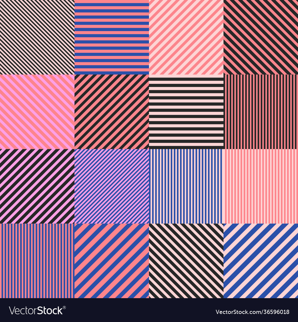 Striped abstract pattern design vector image Striped abstract pattern design