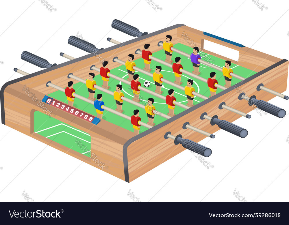 Table football game Royalty Free Vector Image VectorStock