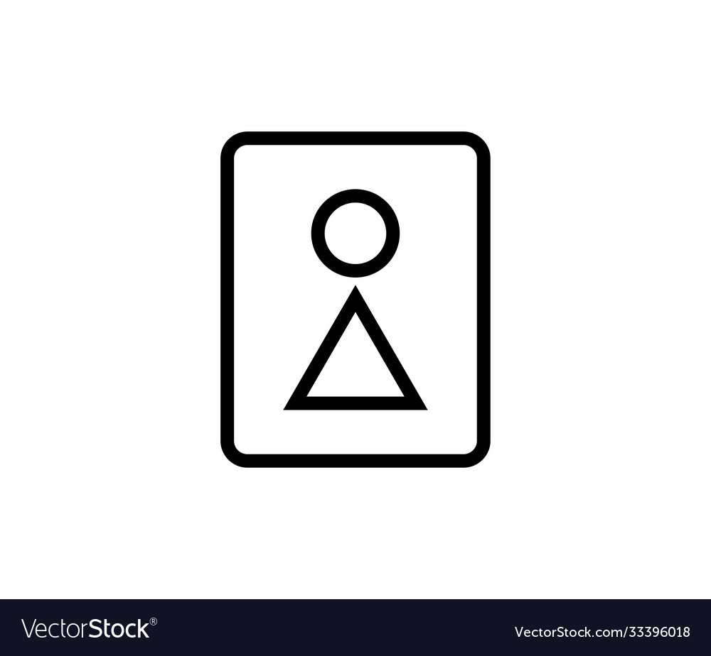 Wc line icon vector image Wc line icon
