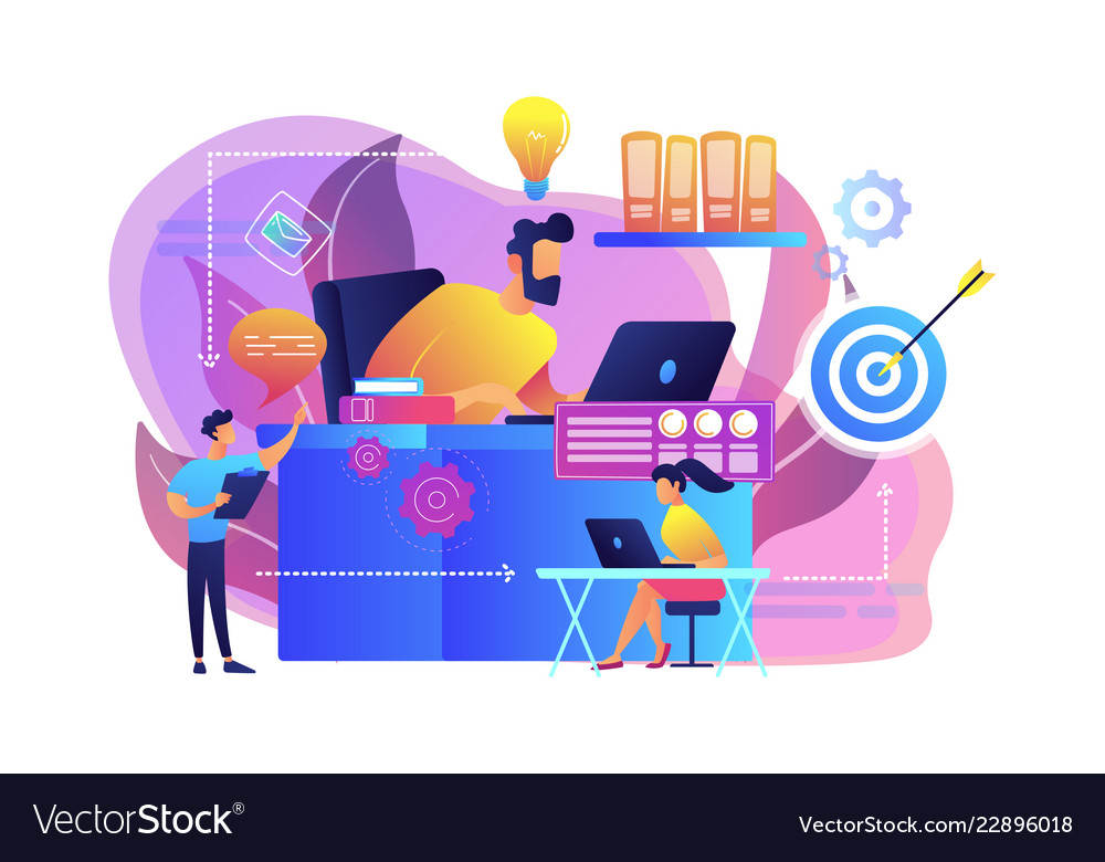 Workflow concept vector image Workflow concept