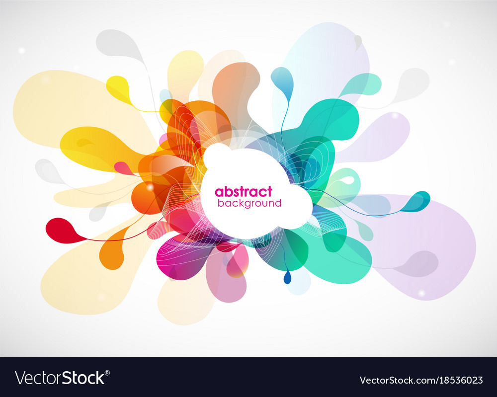 Abstract colored background with different shapes