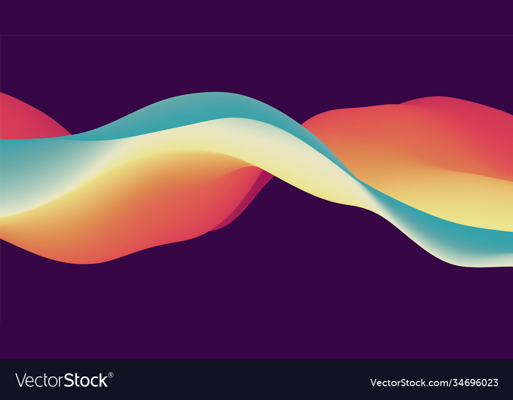 Abstract wavy background with modern gradient