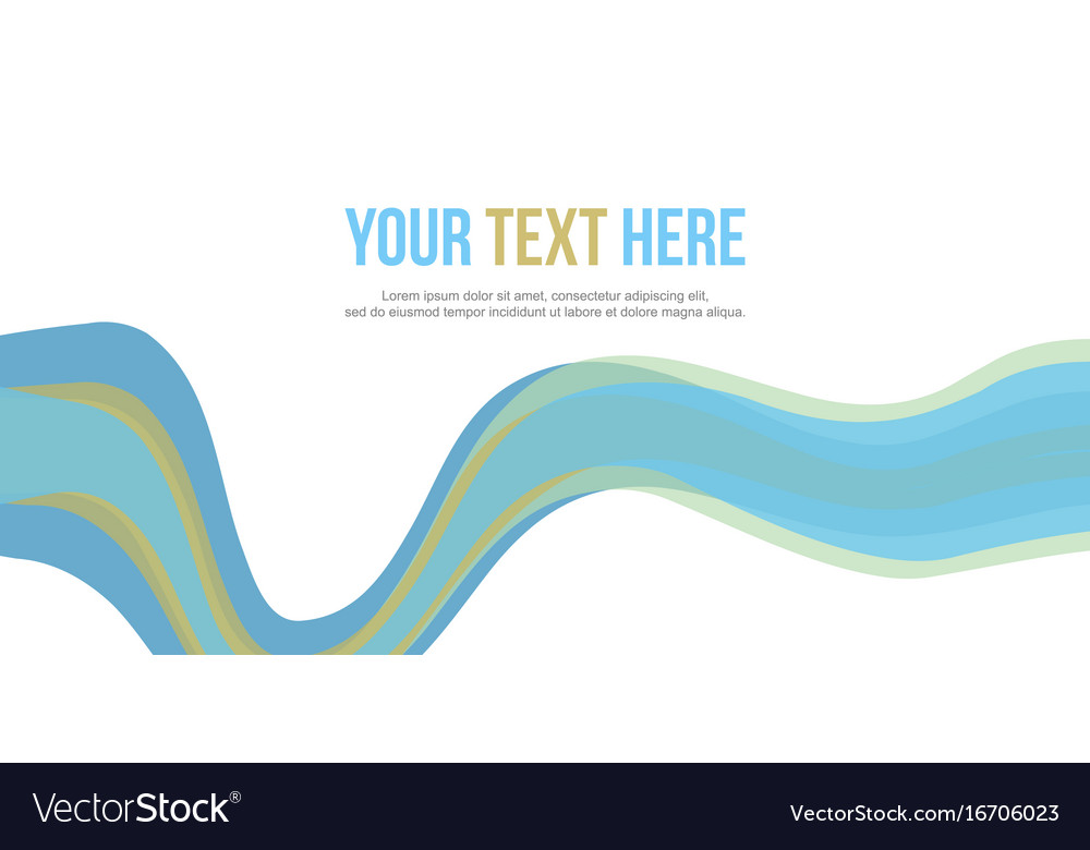 Abstract website header blue wave style