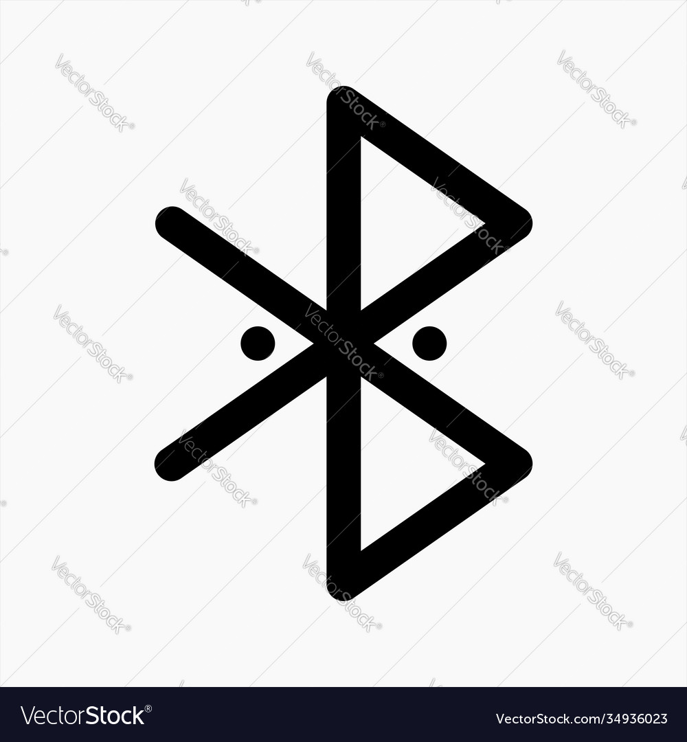 Bluetooth icon suitable for any user interface vector image Bluetooth icon suitable for any user interface