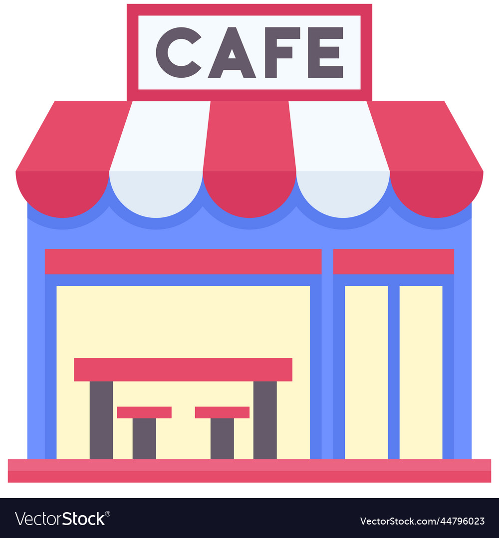 Coffeehouse coffee shop or cafe icon Royalty Free Vector