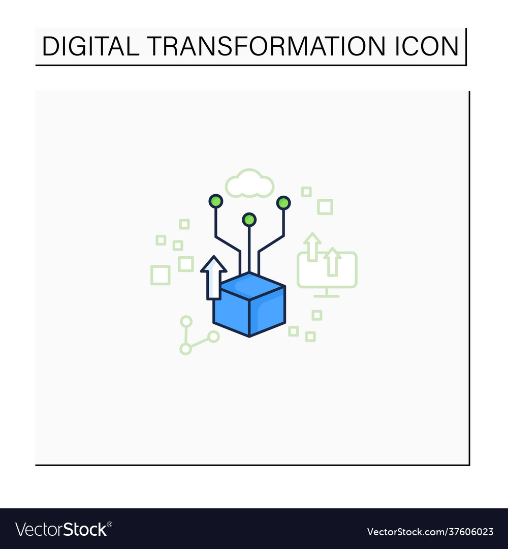 Digital potential color icon