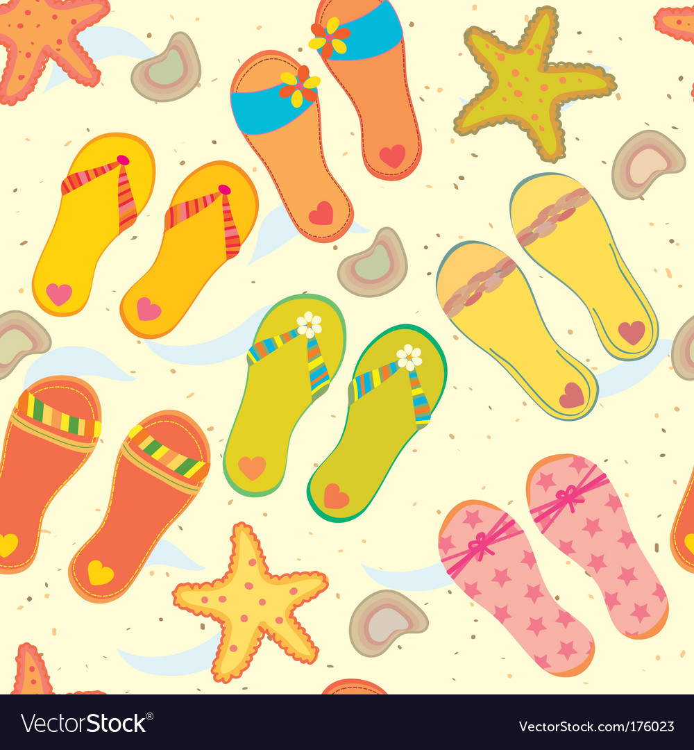 Flip Flops & Starfish Pattern