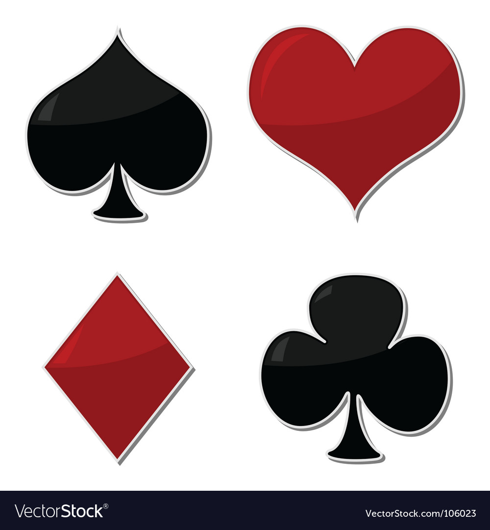 Playing Cards Symbols Royalty Free Vector Image