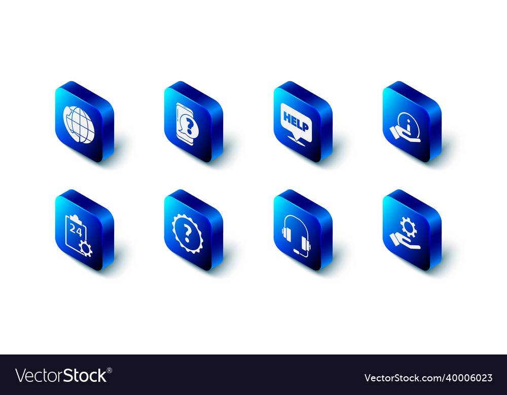 Set mobile phone with question speech bubble text vector image Set mobile phone with question speech bubble text