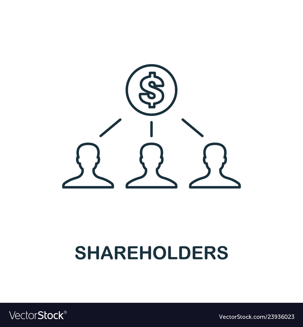Shareholder Icon - Thin Line