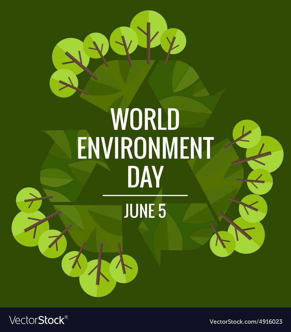 World environment day concept with tree background
