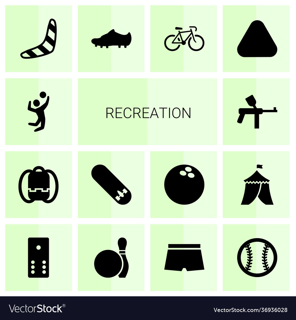 14 recreation icons