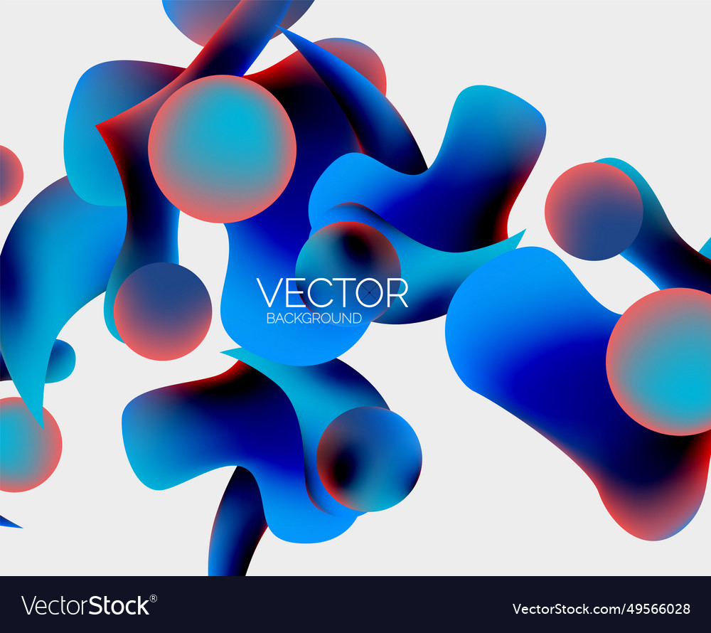 Abstract glowing shapes background