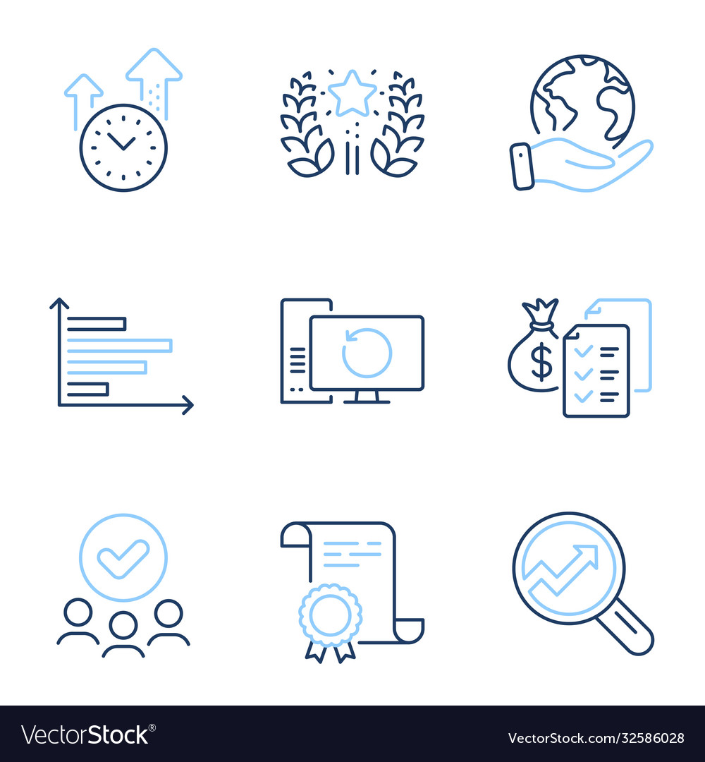 Analytics time management and recovery computer vector image Analytics time management and recovery computer