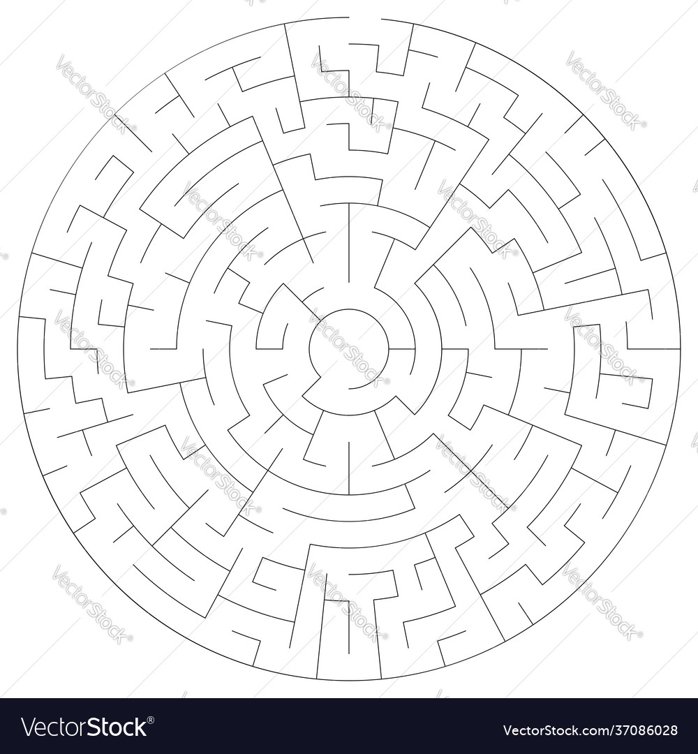 Circular maze labyrinth puzzle game riddle