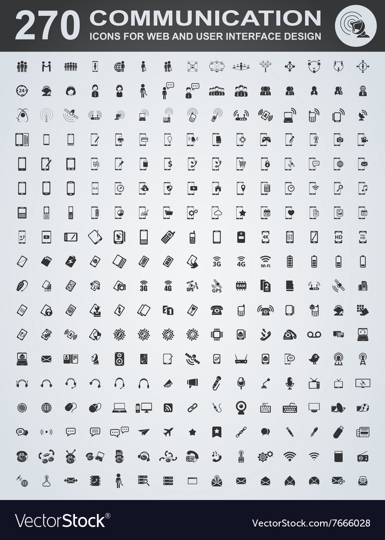 Communication Icons - Network & Messaging
