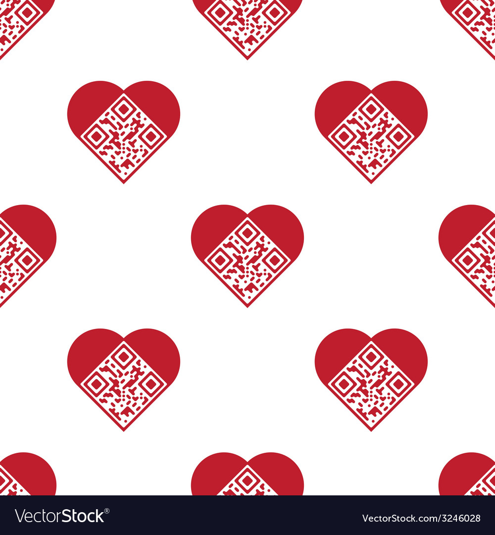 Heart Shaped QR Code Pattern