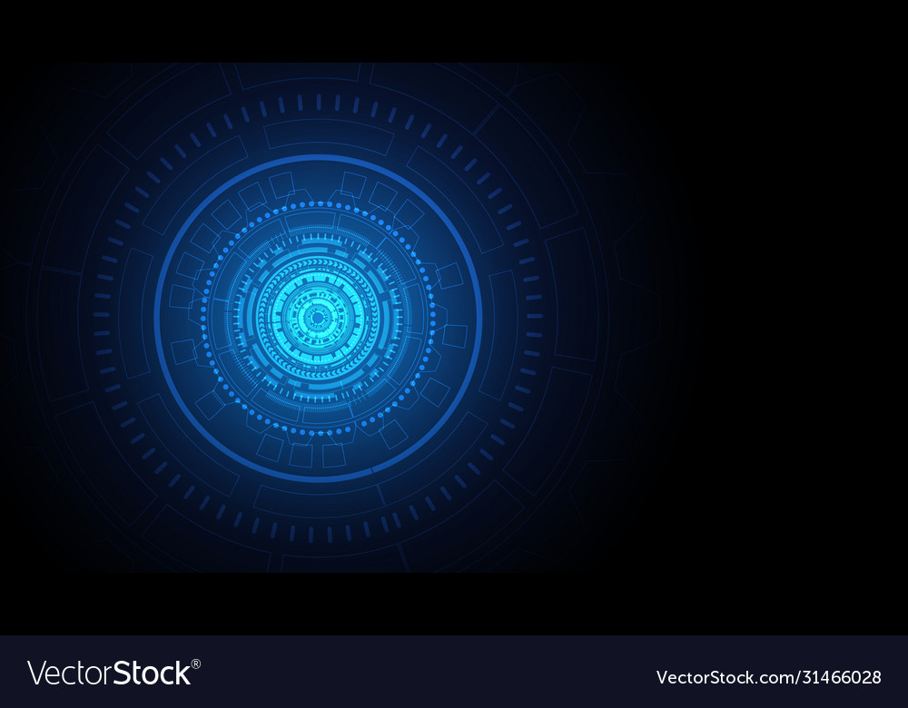 Hi-tech digital data connection system vector image Hi-tech digital data connection system