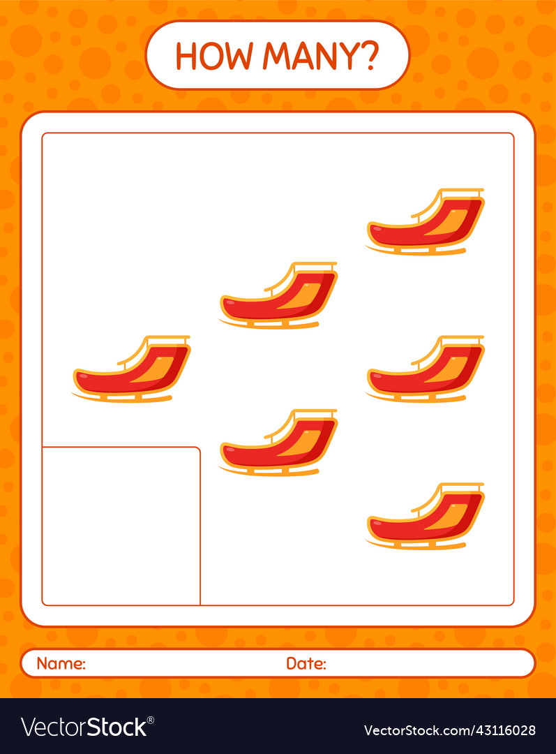 How many counting game with santas sleigh
