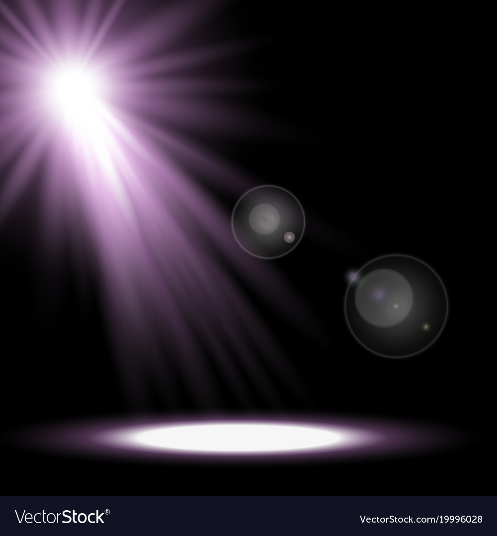 Light circle with a spotlight purple color