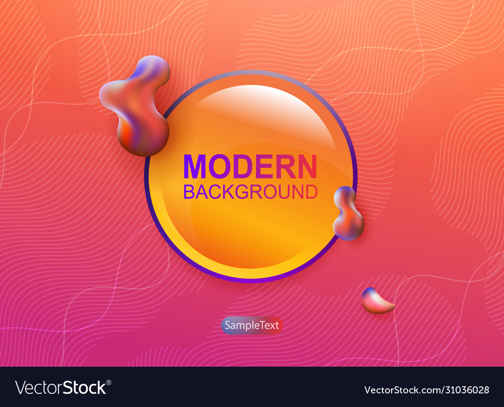 Orange background with gradient oval abstract