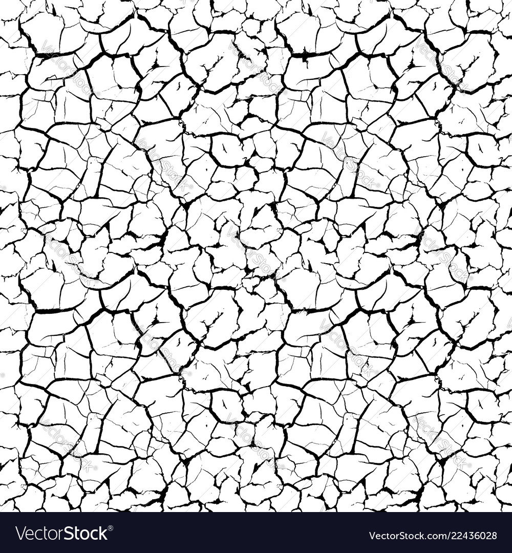 Seamless Texture Cracked Effect Royalty Free Vector Image