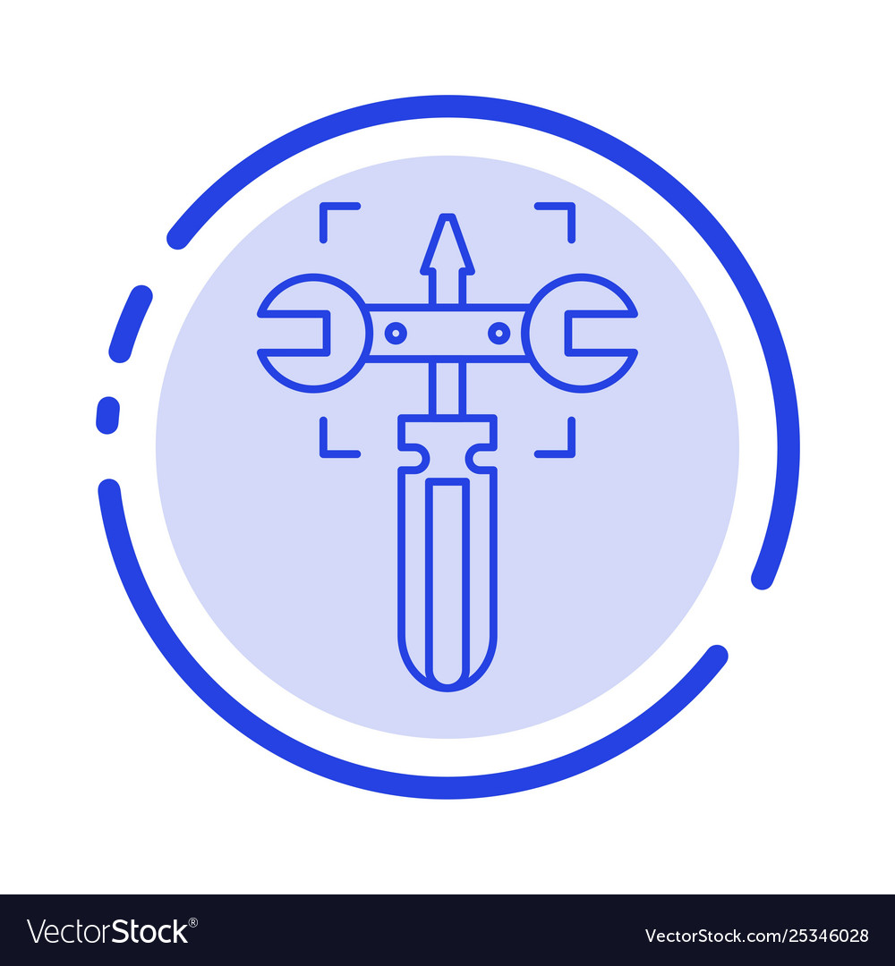 Setting gear wrench screw blue dotted line
