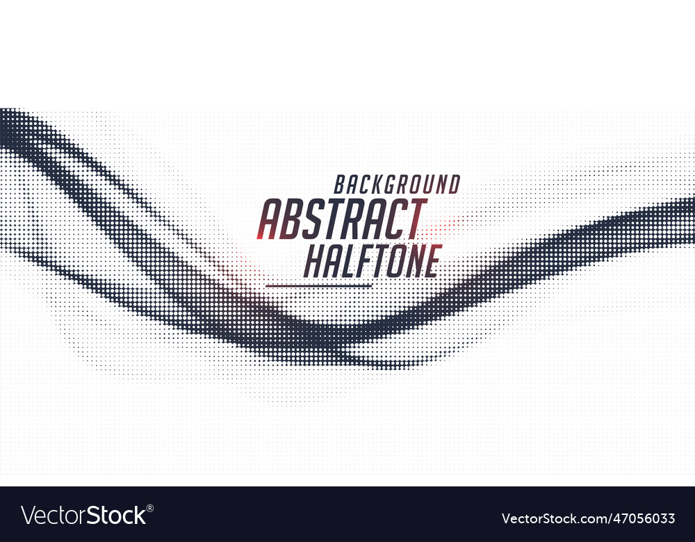 Abstract flowing halftone dots wave background