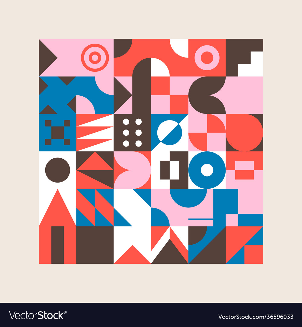 Abstract pattern design elements vector image Abstract pattern design elements