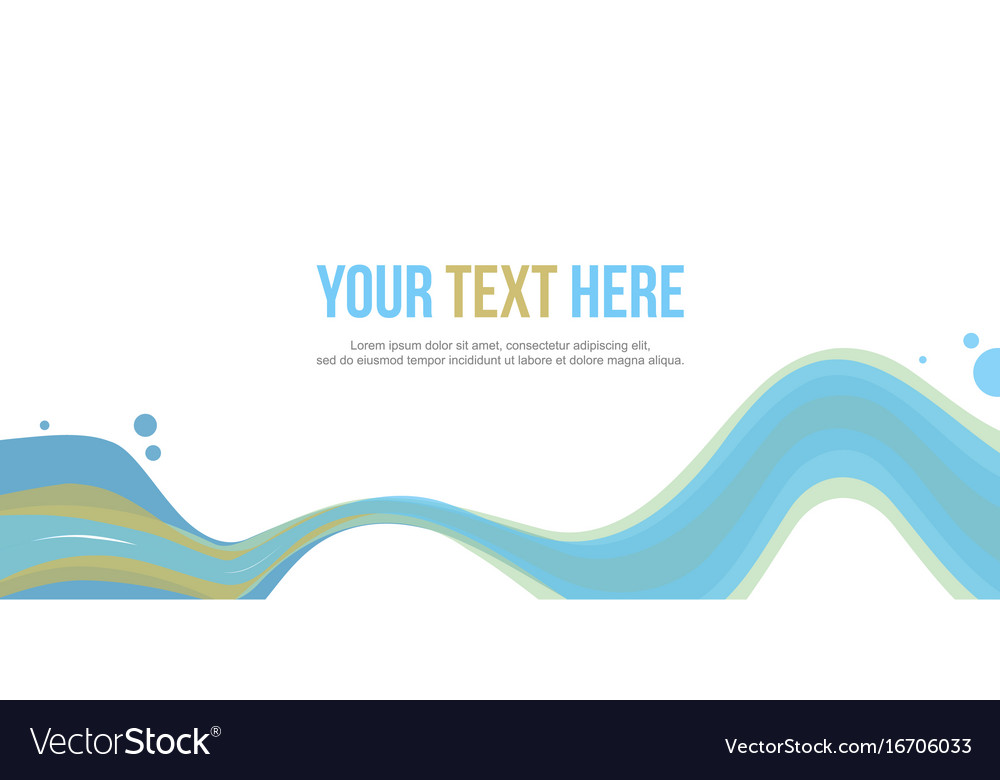 Abstract website header wave style stock