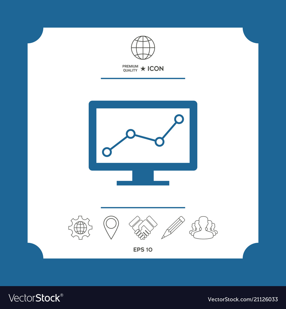 Computer monitors with graph