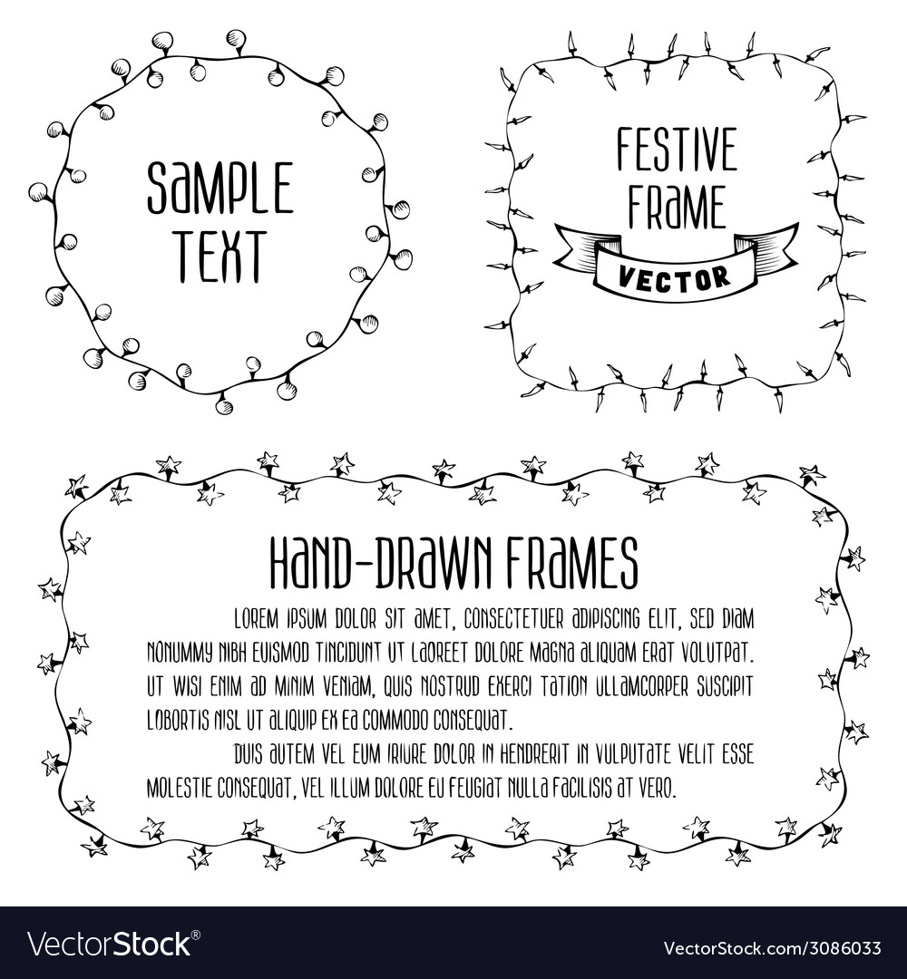 Festive Christmas Lights Frame