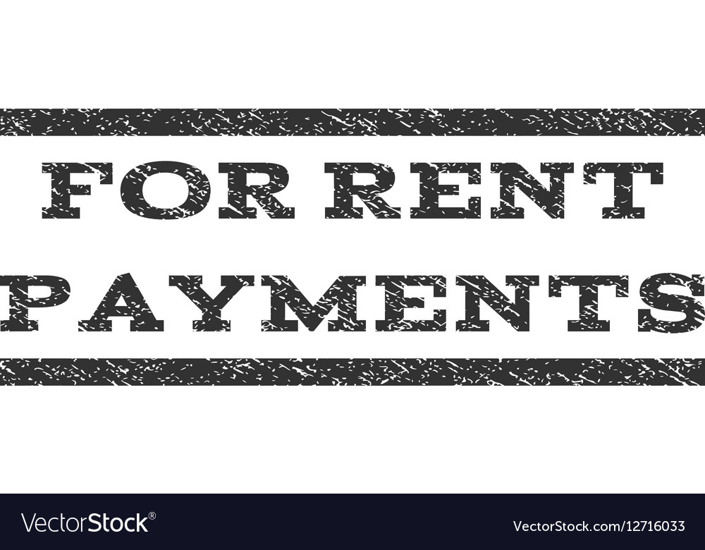 For rent payments watermark stamp