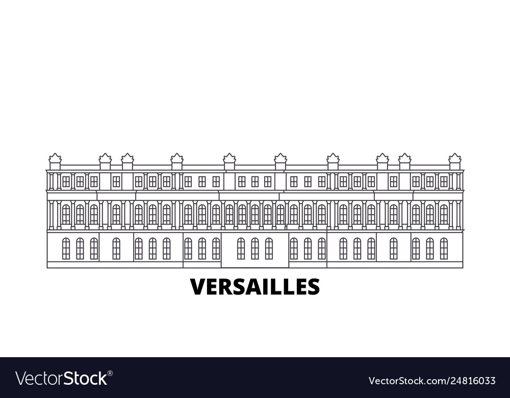 France versailles landmark line travel skyline