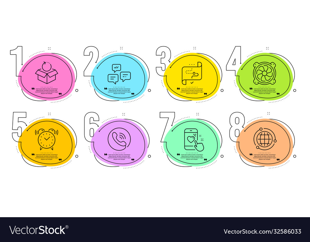 Heart rating alarm clock and target path icons Vector Image Heart rating alarm clock and target path icons