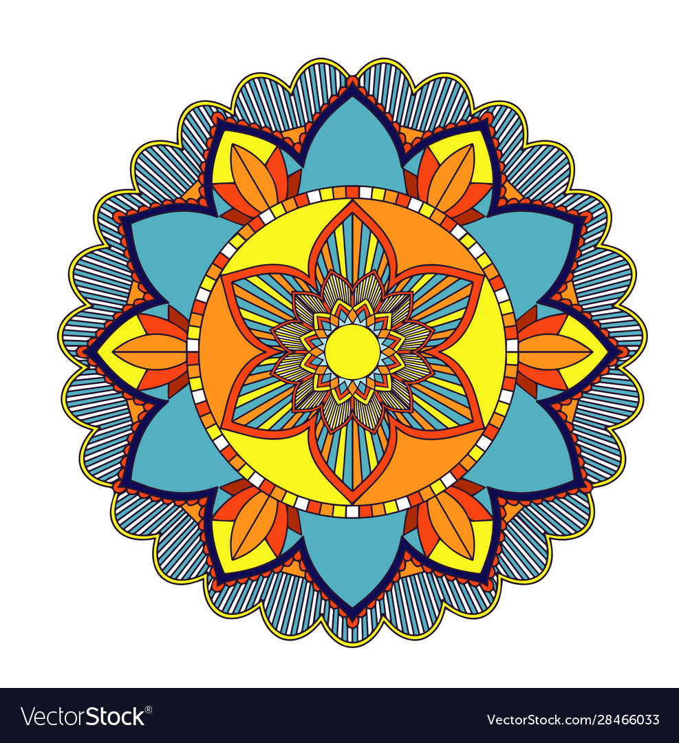 Mandala patterns on isolated background