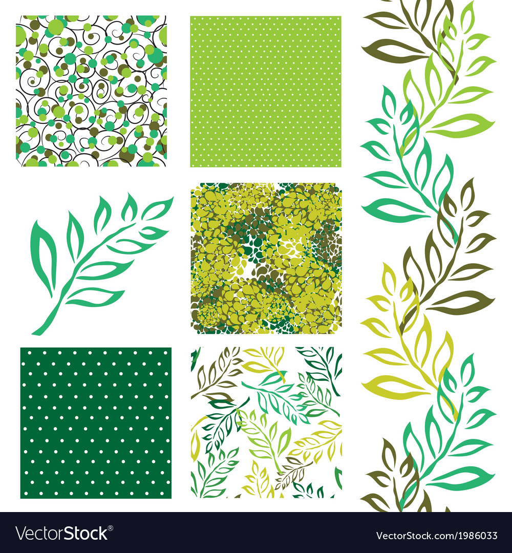 Seamless patterns set