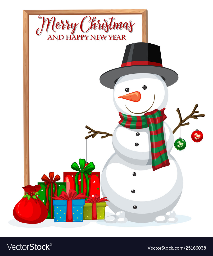 A Merry Christmas Frame Royalty Free Vector Image