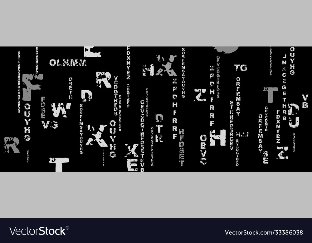 Background with letters in rhythmic dimensions