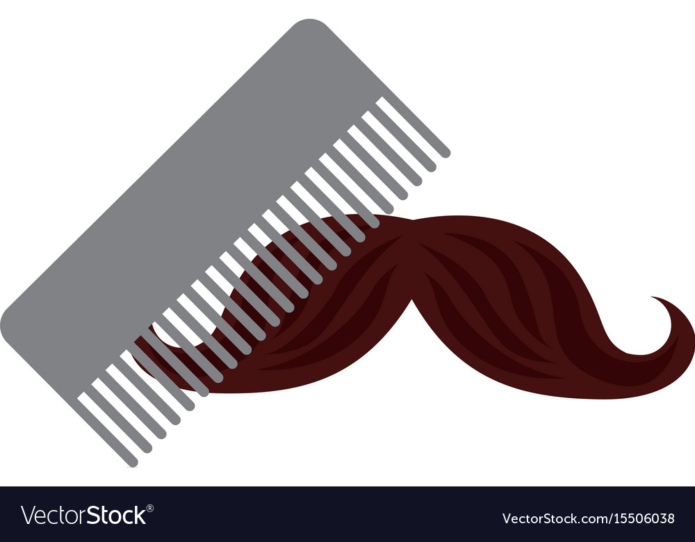 Barbershop Kamm mit Schnurrbart