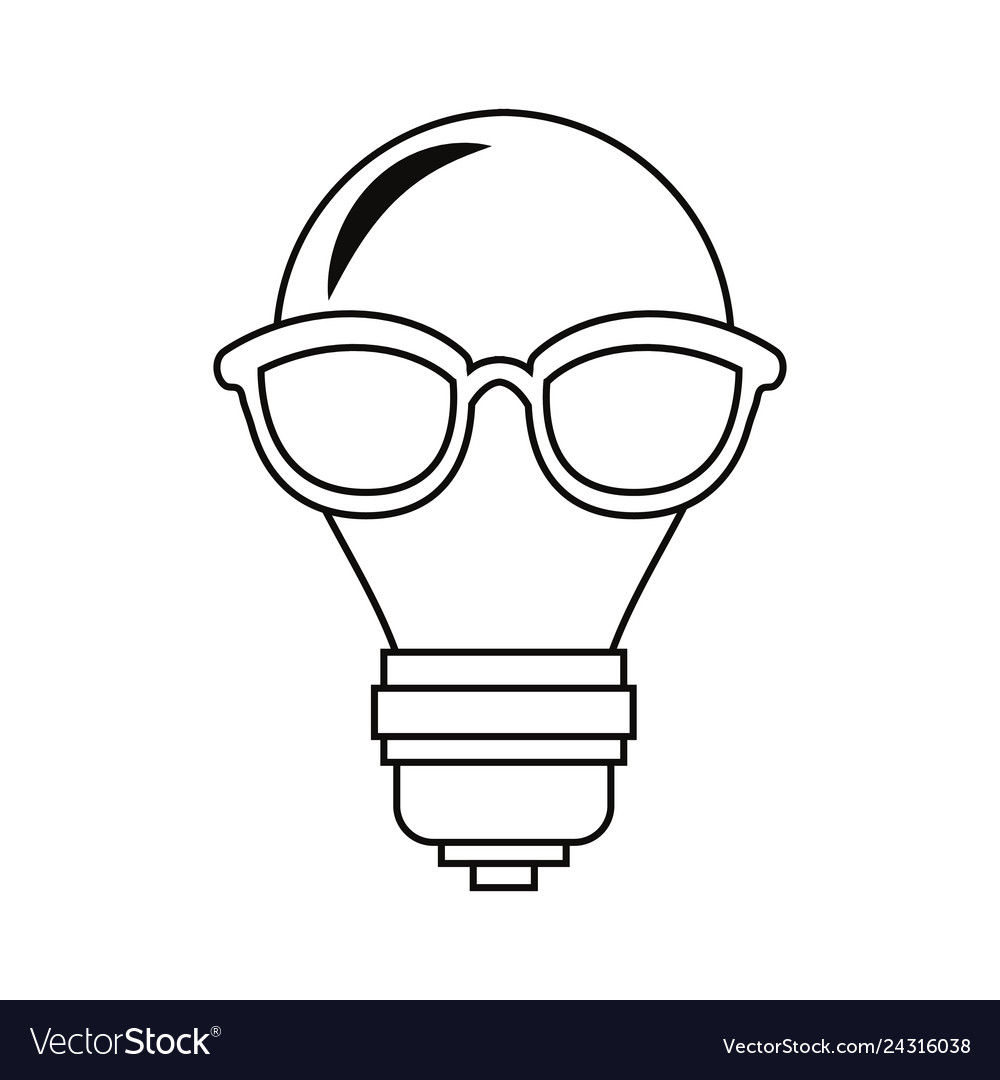 Bulb light with eyeglasses