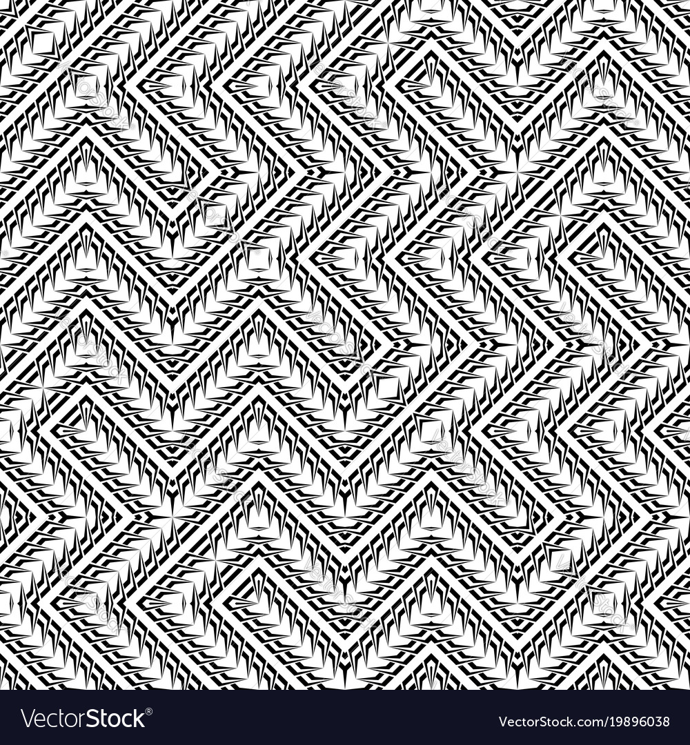 Design seamless monochrome zigzag pattern