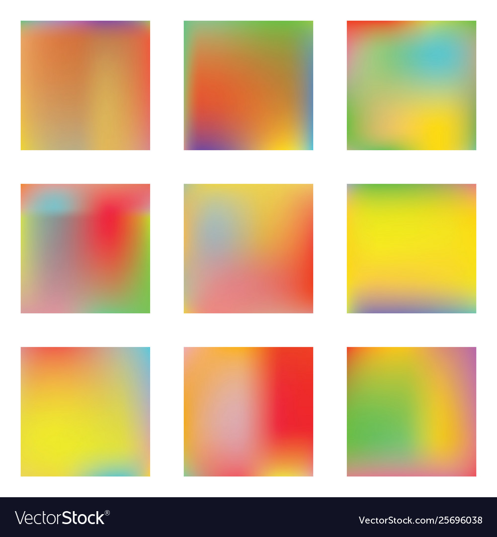Gradient mesh painted in different colors