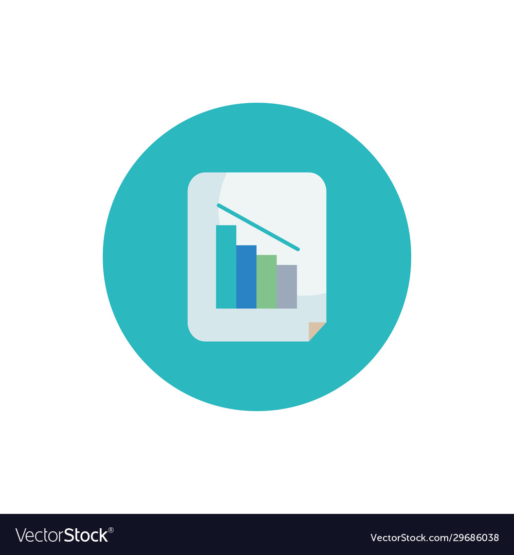 Isolated workflow bars flat block style icon Vector Image Isolated workflow bars flat block style icon