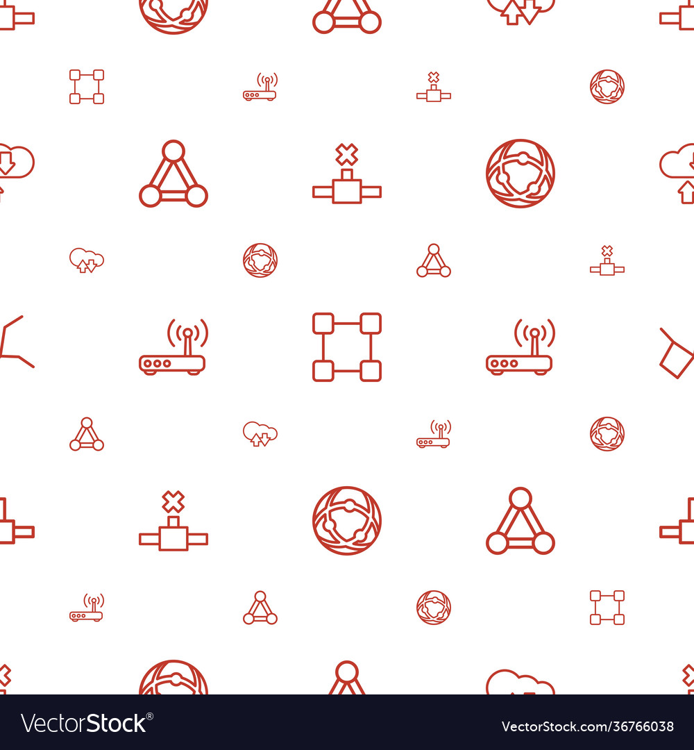 Networking icons pattern seamless white background