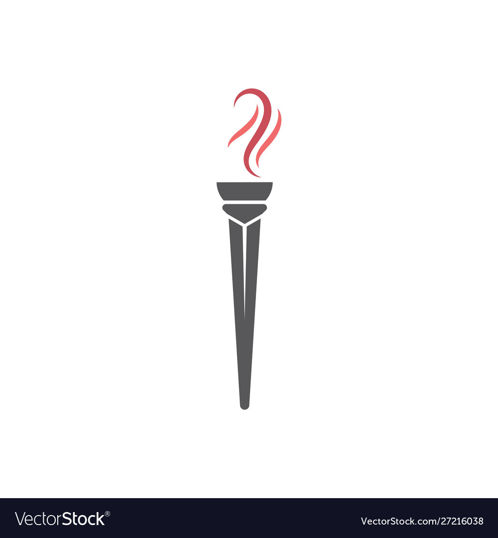 Torch icon design Vector Image Torch icon design