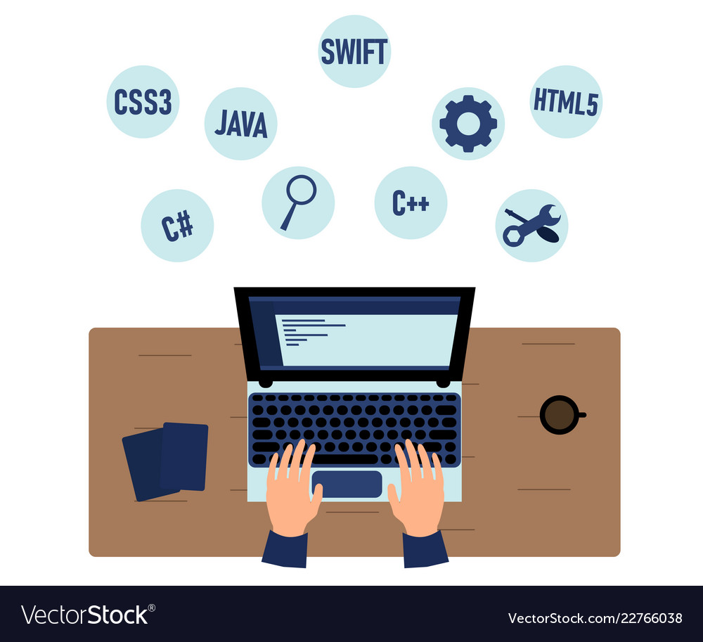 Workplace of programmer